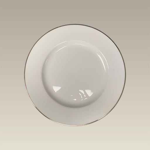 11" Single Platinum Banded Rim Plate