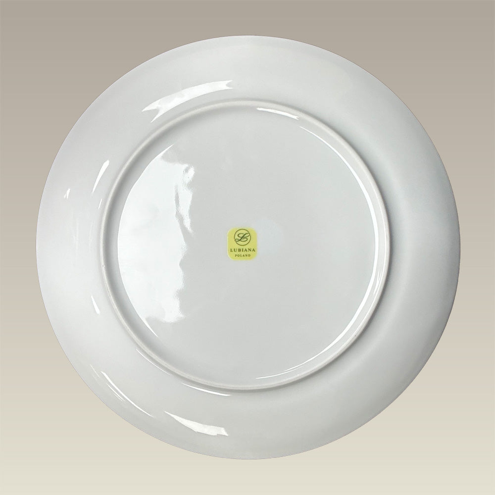 12" Ultra White Coupe Charger Plate, SELECTED SECONDS