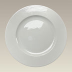 11.87" Ultra White Rim Shape Charger Plate, SELECTED SECONDS