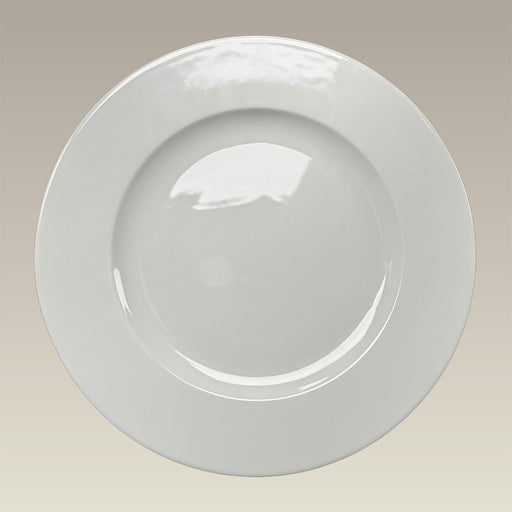11.87" Ultra White Rim Shape Charger Plate, SELECTED SECONDS