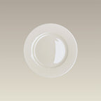 6.25" Warm White Rim B&B Plate