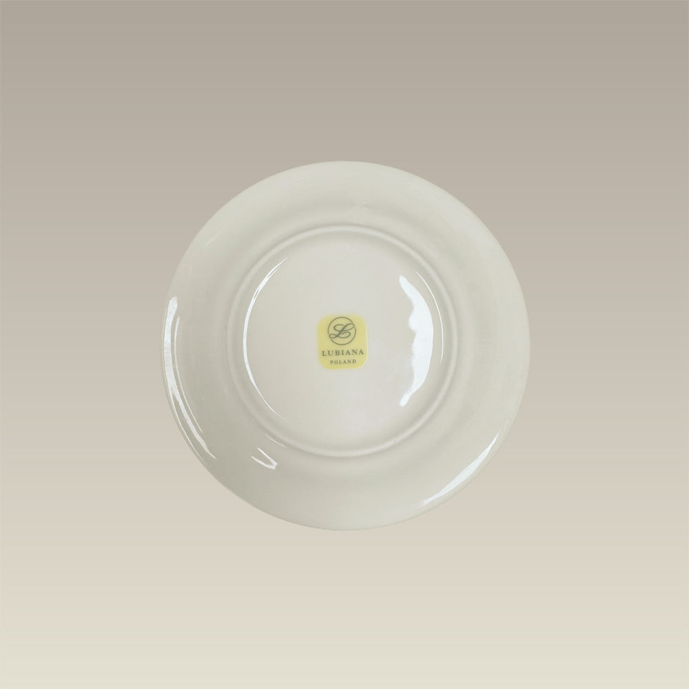 6.12" Warm White Transition Rim B&B Plate