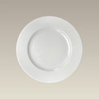 9.38" Warm White Rim Luncheon Plate, SELECTED SECONDS