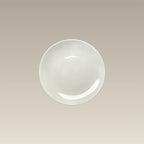 6.37" Warm White Coupe B&B Plate, SELECTED SECONDS