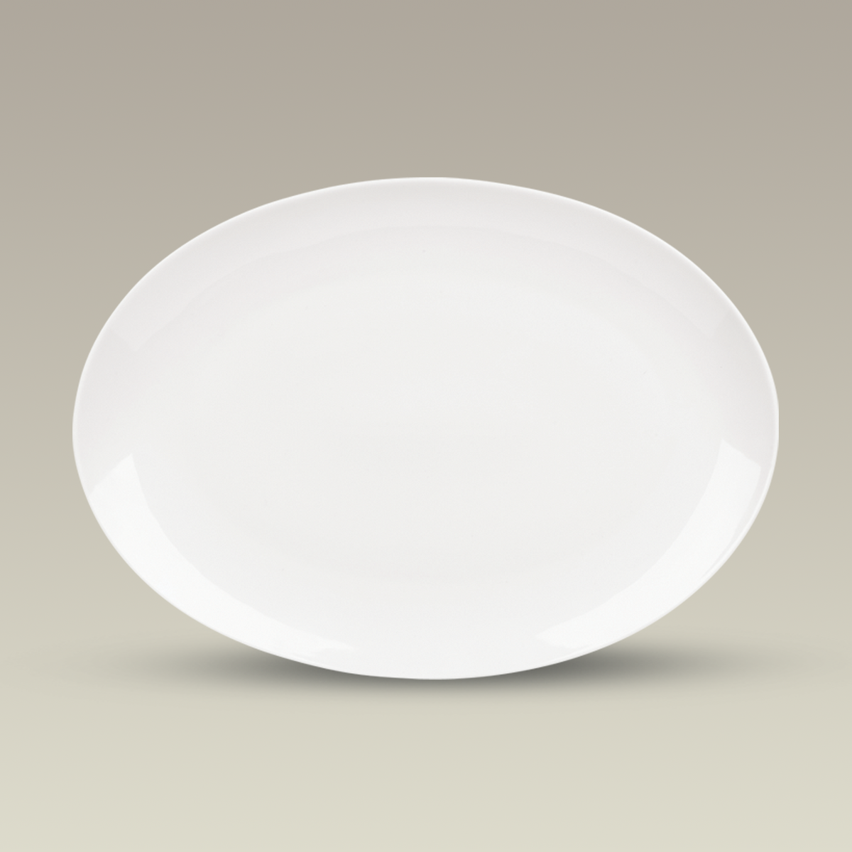 Oval White Porcelain Platter 14.75" x 10.62"