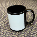 11 oz. Black Stoneware Sublimation Mug **CLOSEOUT**