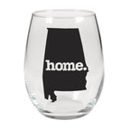 home. Stemless Wine Glass - Alabama, Set of 12