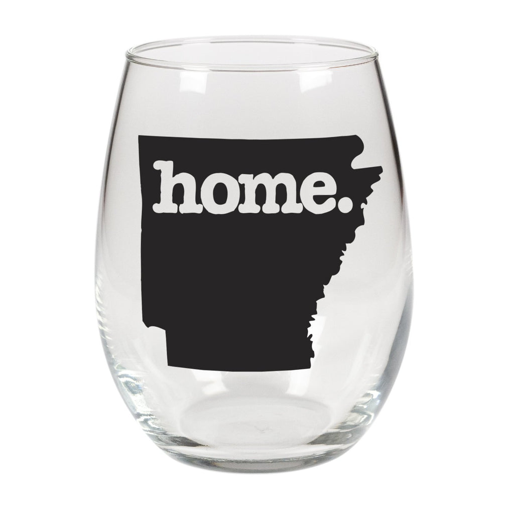 home. Stemless Wine Glass - Arkansas, Set of 12