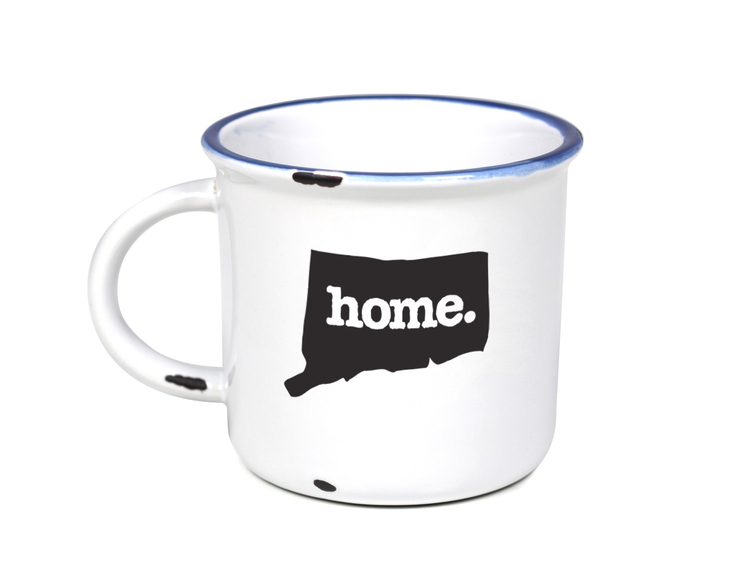 home. Camp Mugs - Connecticut, Set of 12