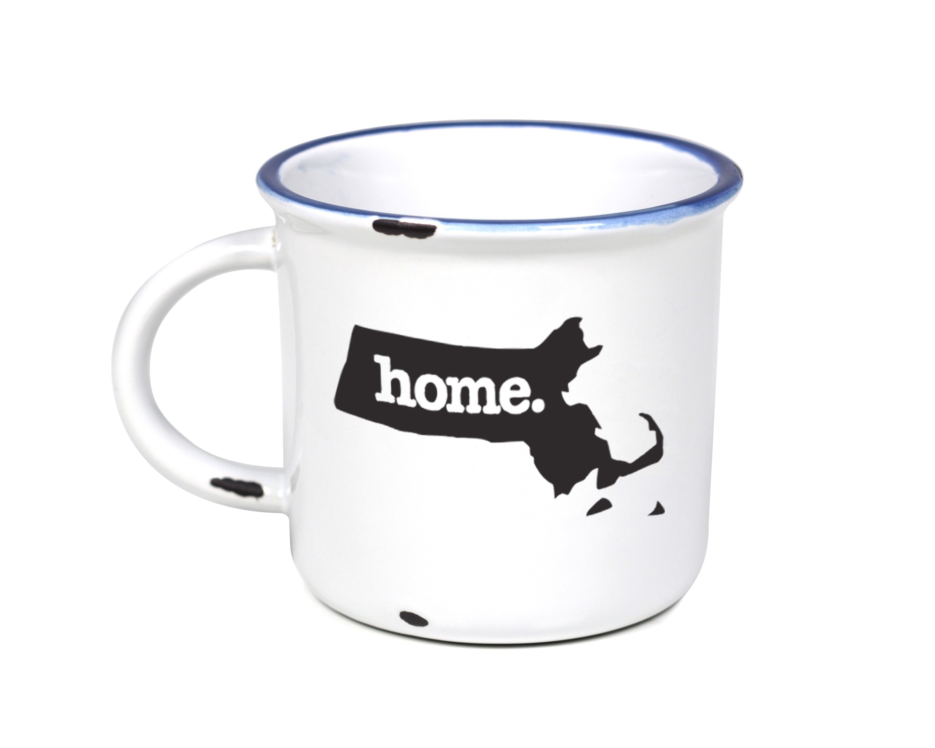 home. Camp Mugs - Massachusetts, Set of 12