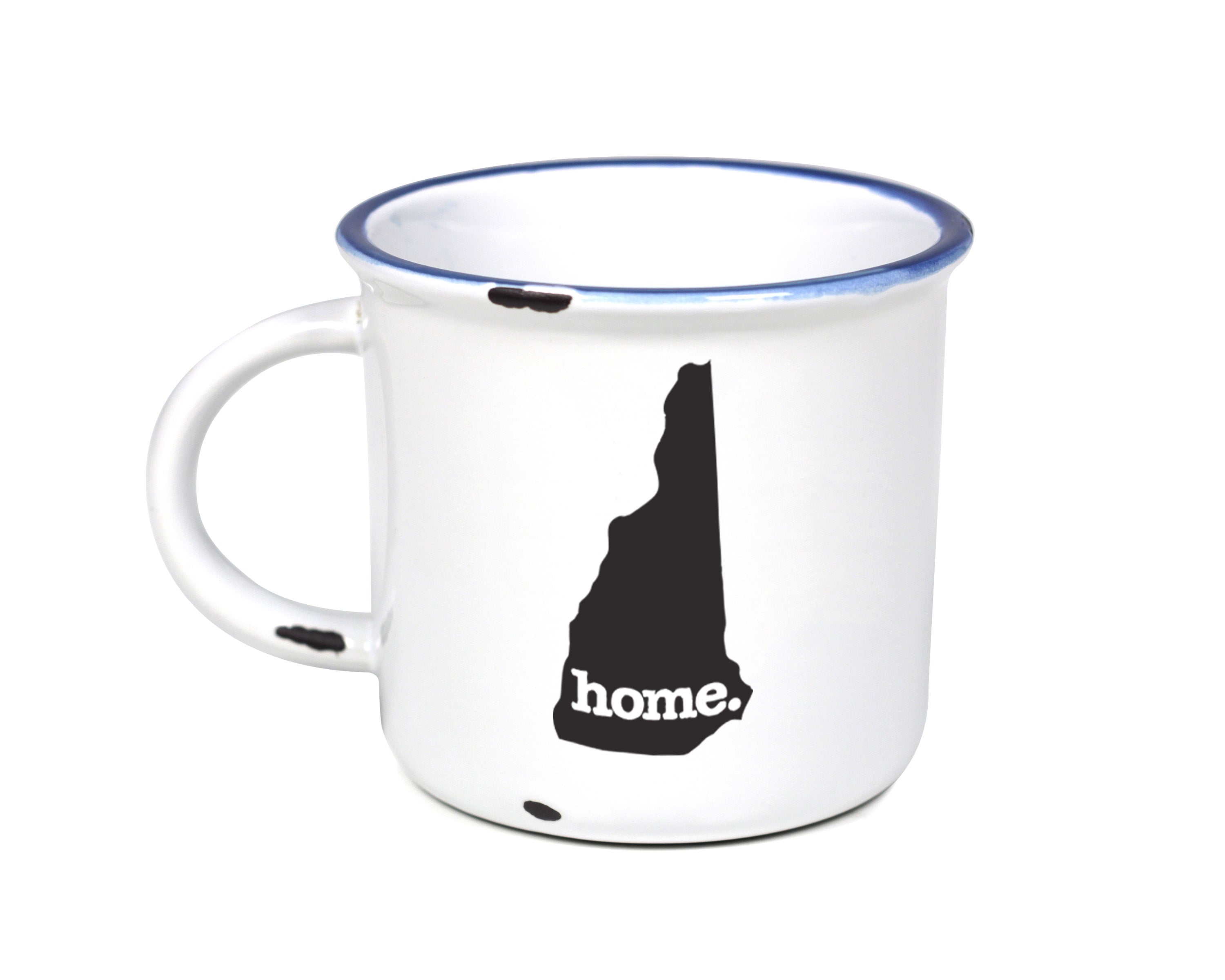 home. Camp Mugs - New Hampshire, Set of 12