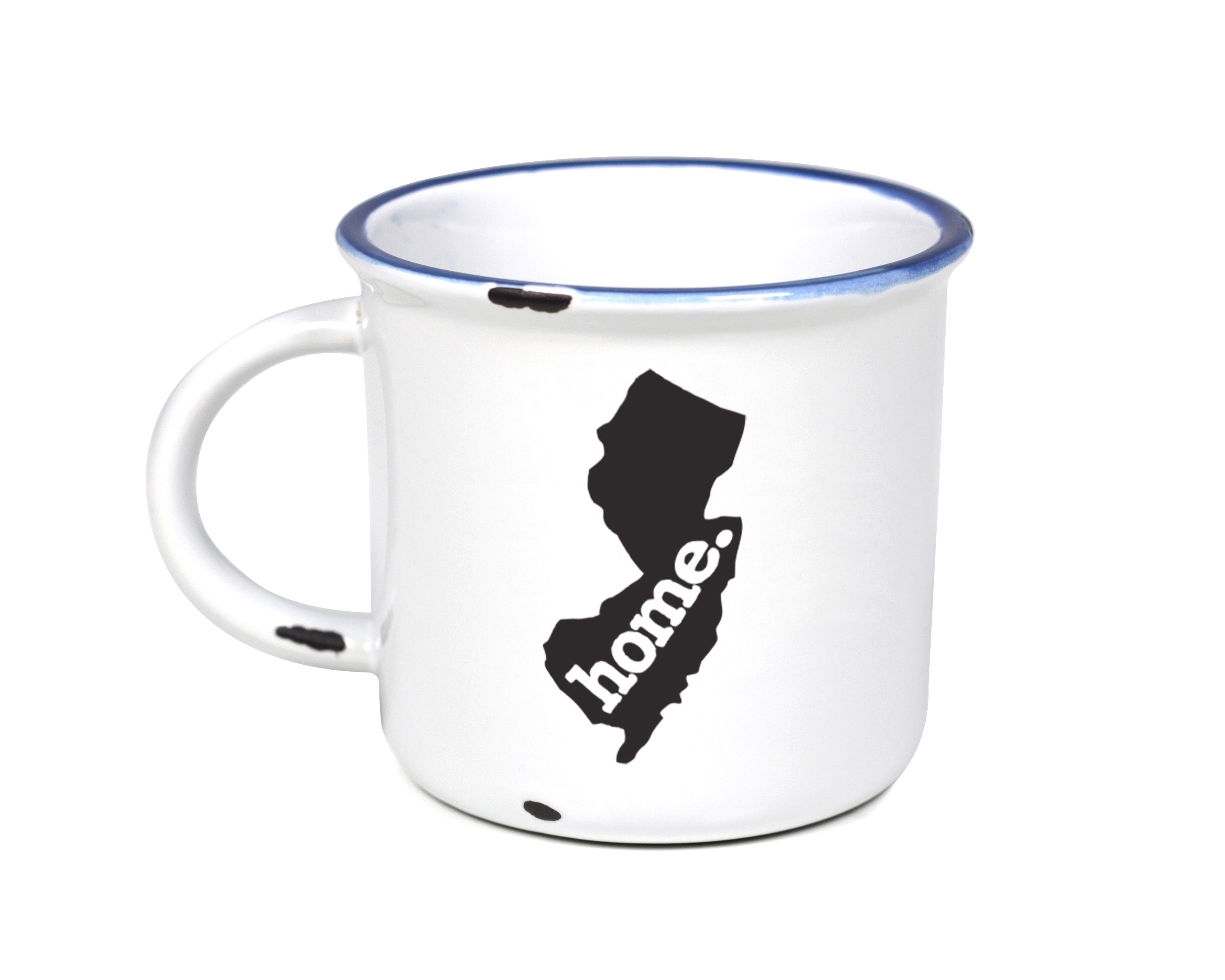 home. Camp Mugs - New Jersey, Set of 12