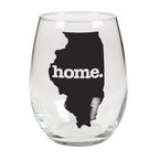 home. Stemless Wine Glass - Illinois, Set of 12