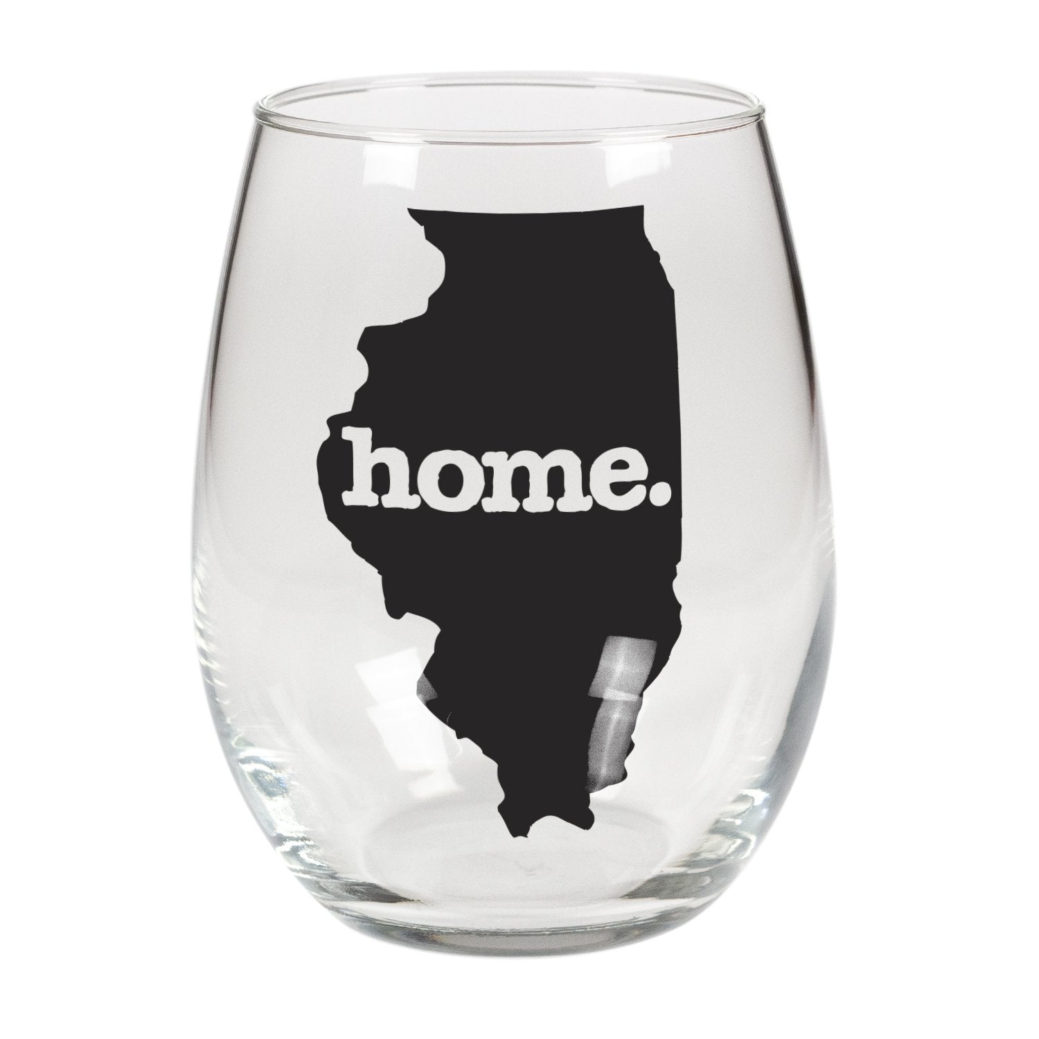 home. Stemless Wine Glass - Illinois, Set of 12