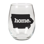 home. Stemless Wine Glass - Iowa, Set of 12