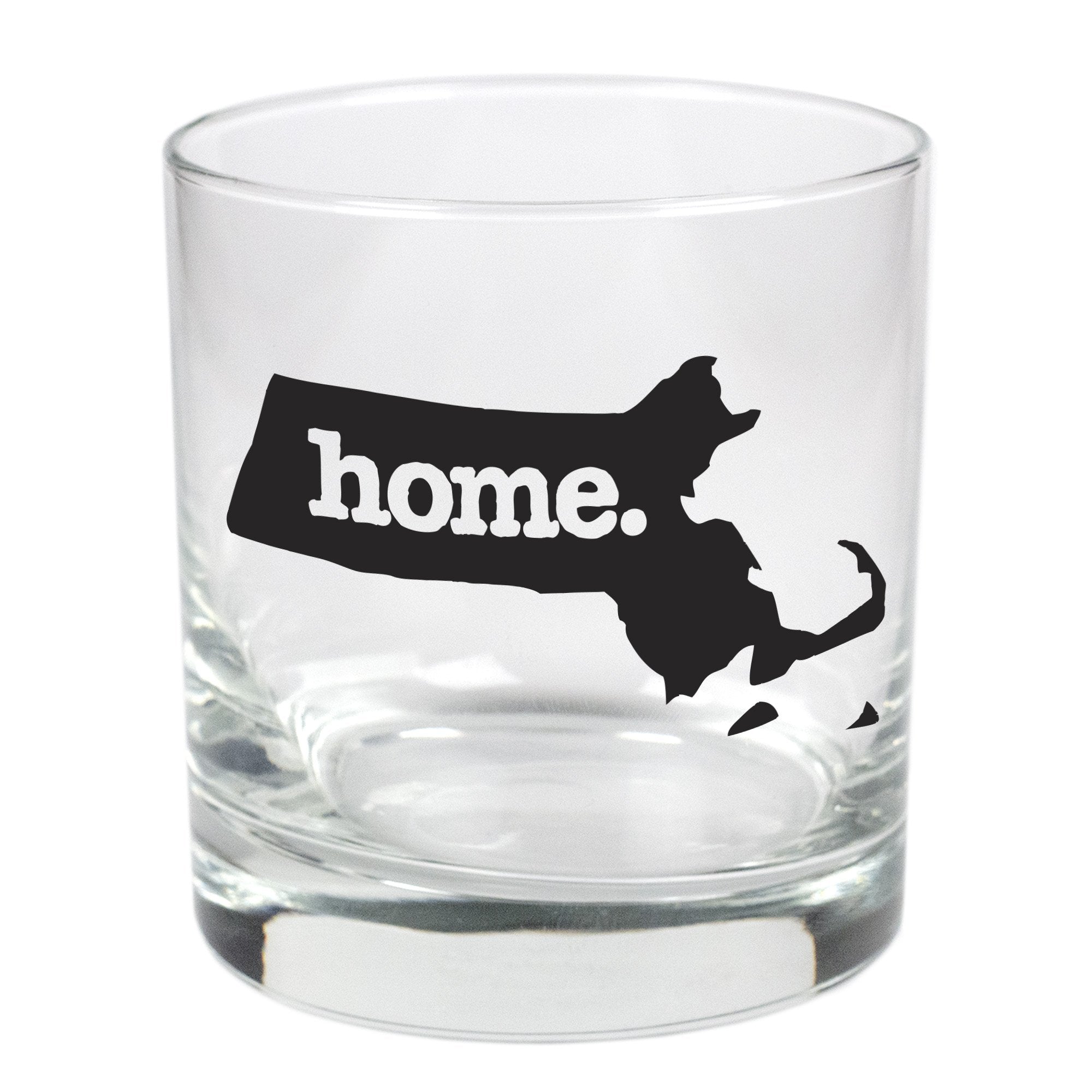 home. Rocks Glass 9 oz. - Massachusetts, Set of 12