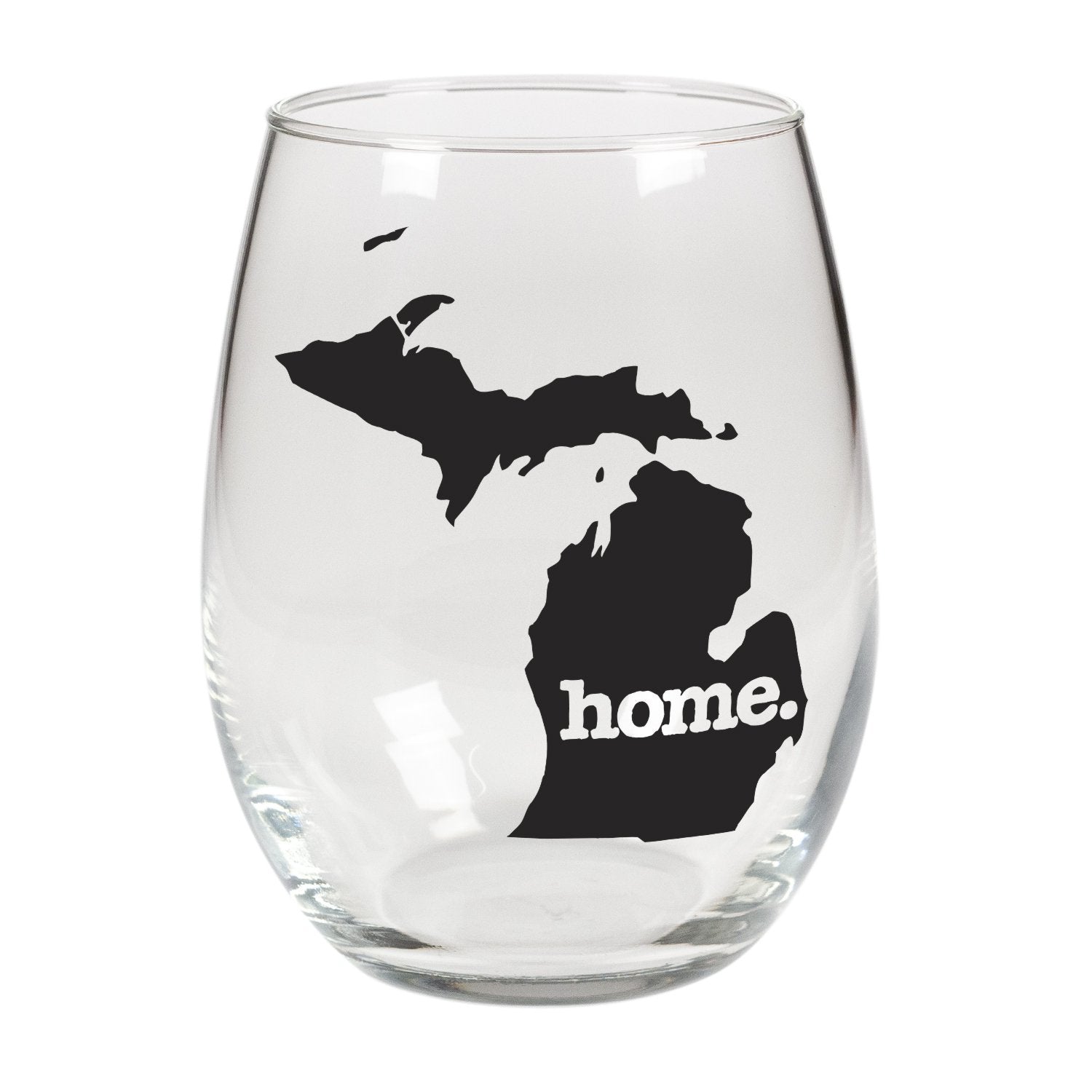 home. Stemless Wine Glass - Michigan, Set of 12