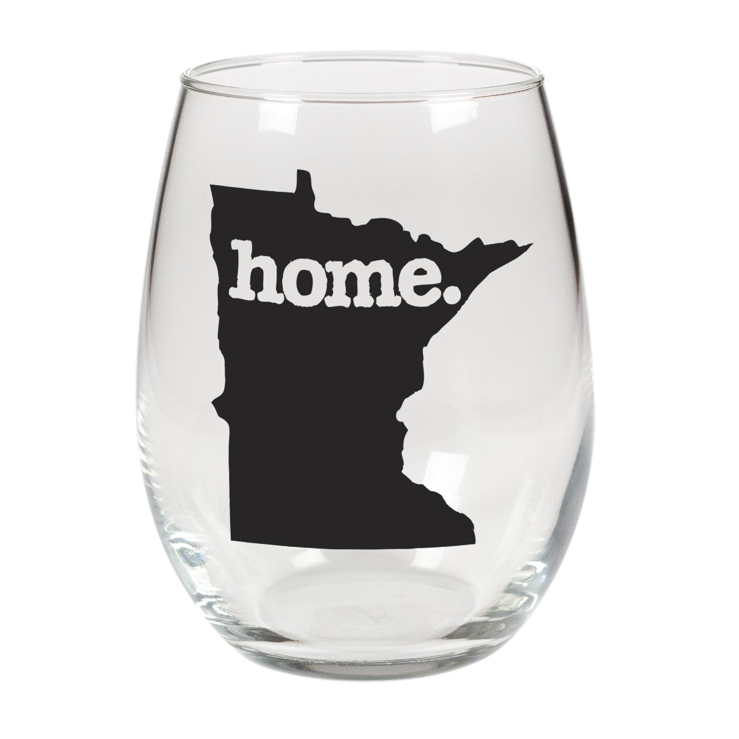 home. Stemless Wine Glass - Minnesota, Set of 12