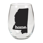 home. Stemless Wine Glass - Mississippi, Set of 12
