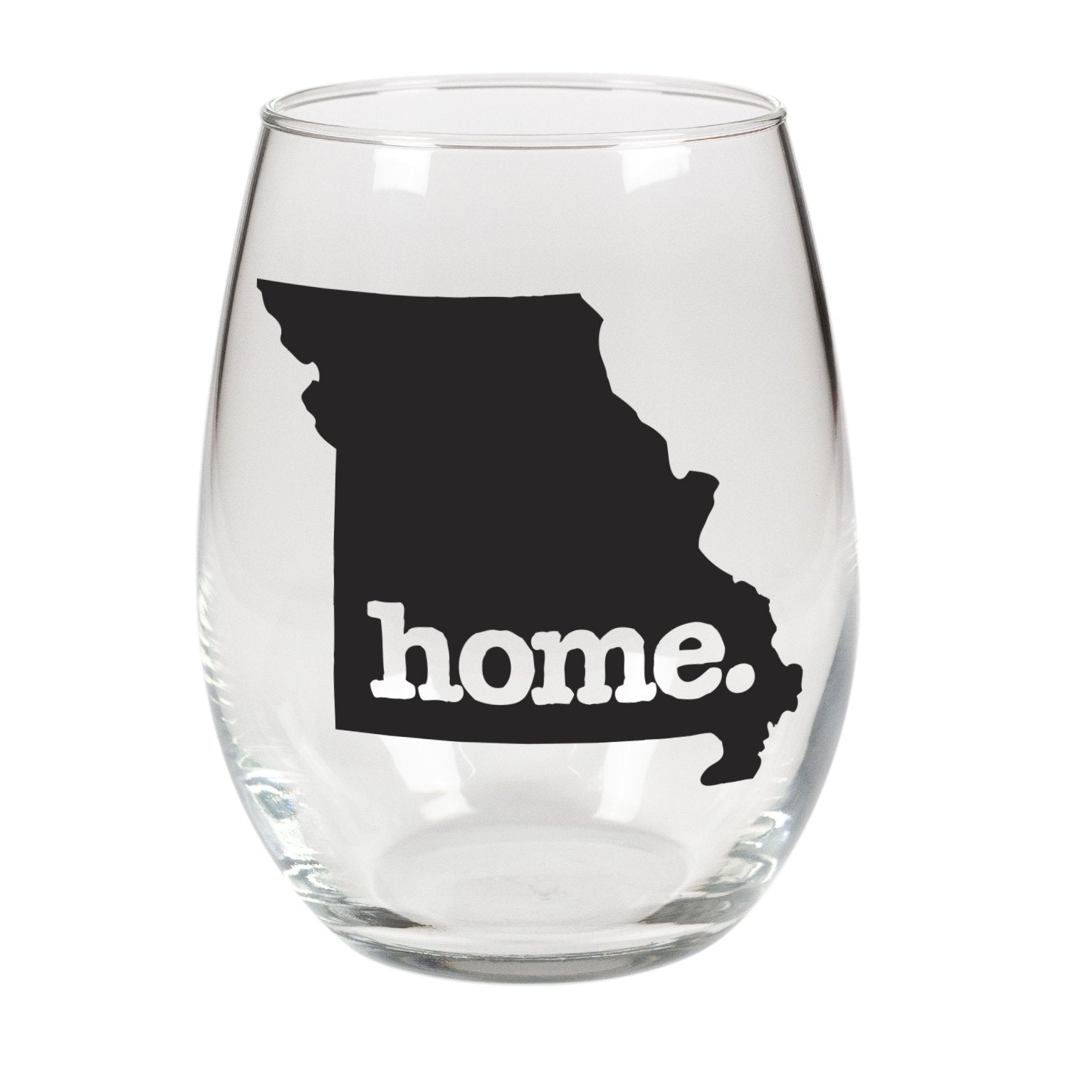 home. Stemless Wine Glass - Missouri, Set of 12