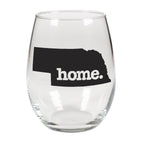 home. Stemless Wine Glass - Nebraska, Set of 12