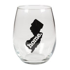 home. Stemless Wine Glass - New Jersey, Set of 12