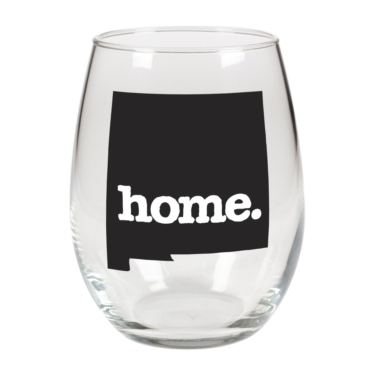 home. Stemless Wine Glass - New Mexico, Set of 12