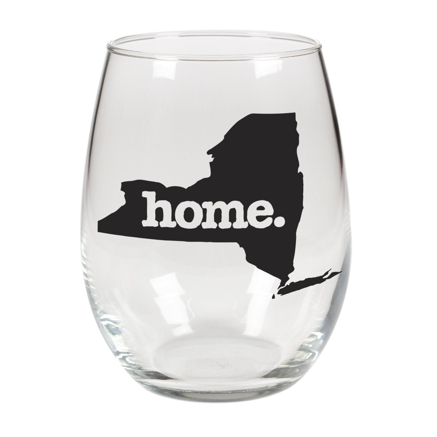 home. Stemless Wine Glass - New York, Set of 12