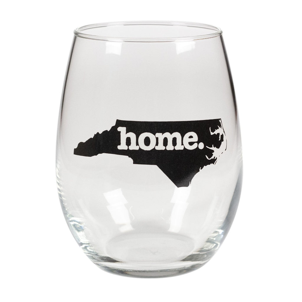 home. Stemless Wine Glass - North Carolina, Set of 12