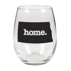 home. Stemless Wine Glass - North Dakota, Set of 12