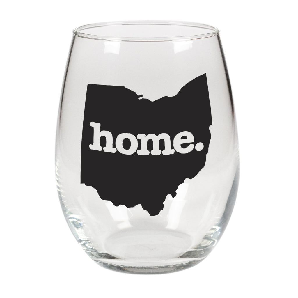 home. Stemless Wine Glass - Ohio, Set of 12