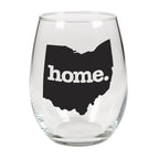 home. Stemless Wine Glass - Ohio, Set of 12