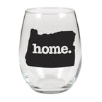 home. Stemless Wine Glass - Oregon, Set of 12