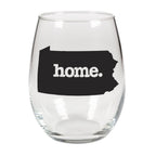 home. Stemless Wine Glass - Pennsylvania, Set of 12