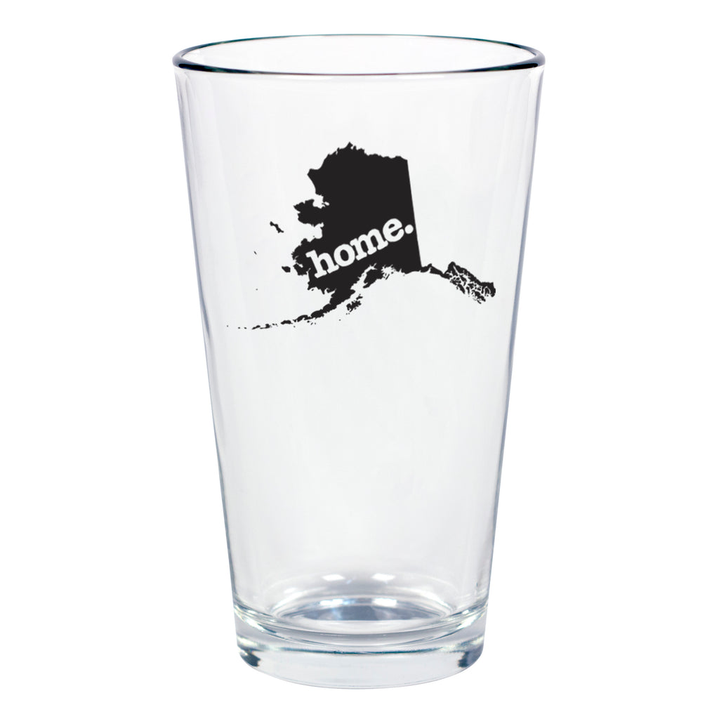 home. Pint Glass - Alaska, Set of 12