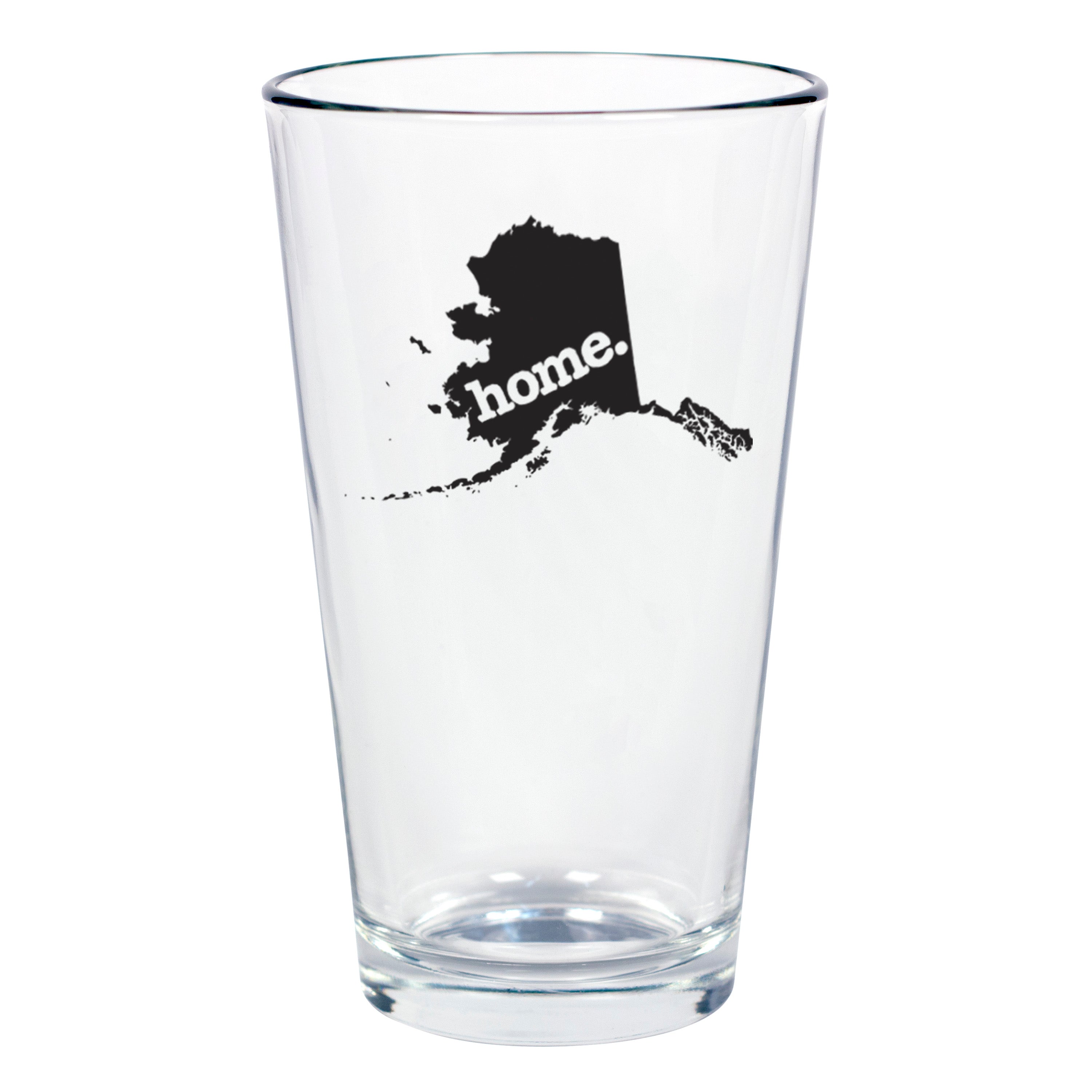 home. Pint Glass - Alaska, Set of 12