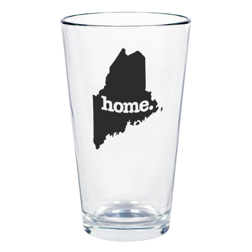 home. Pint Glass - Maine, Set of 12
