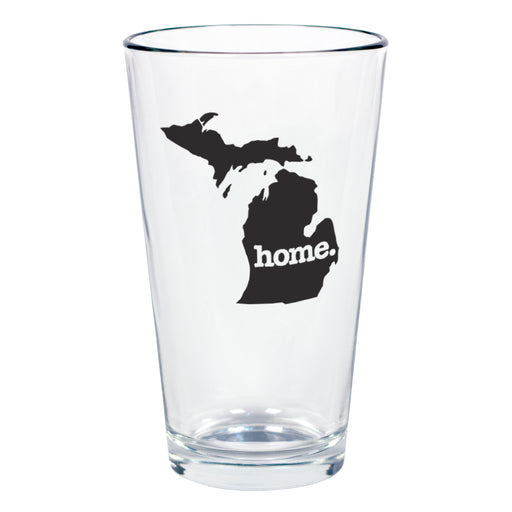 home. Pint Glass - Michigan, Set of 12
