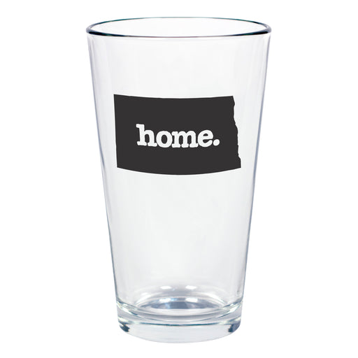 home. Pint Glass - North Dakota, Set of 12