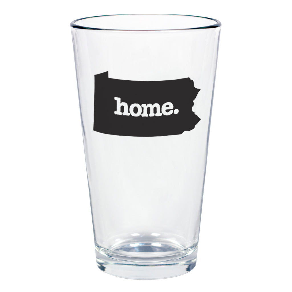 home. Pint Glass - Pennsylvania, Set of 12