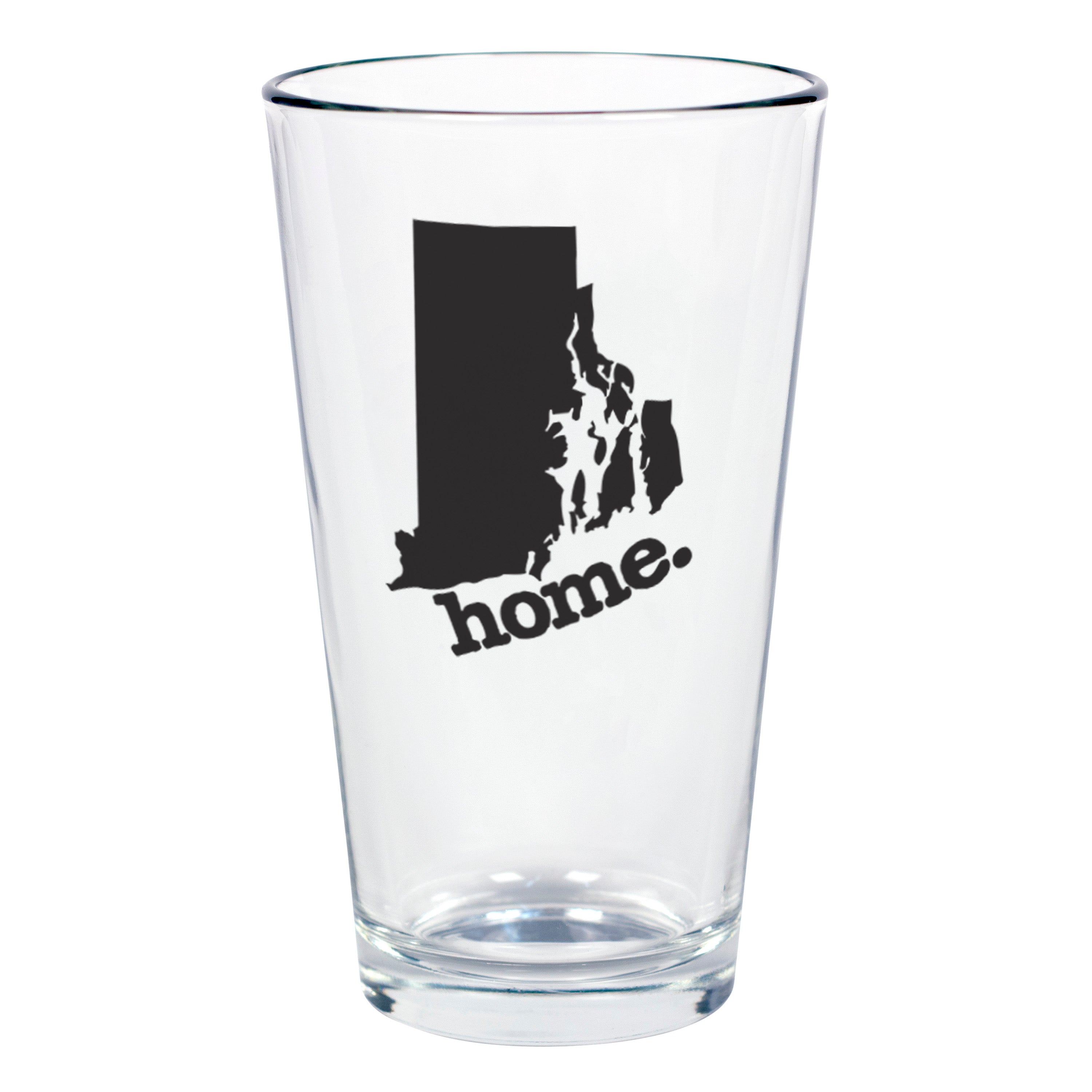 home. Pint Glass - Rhode Island, Set of 12