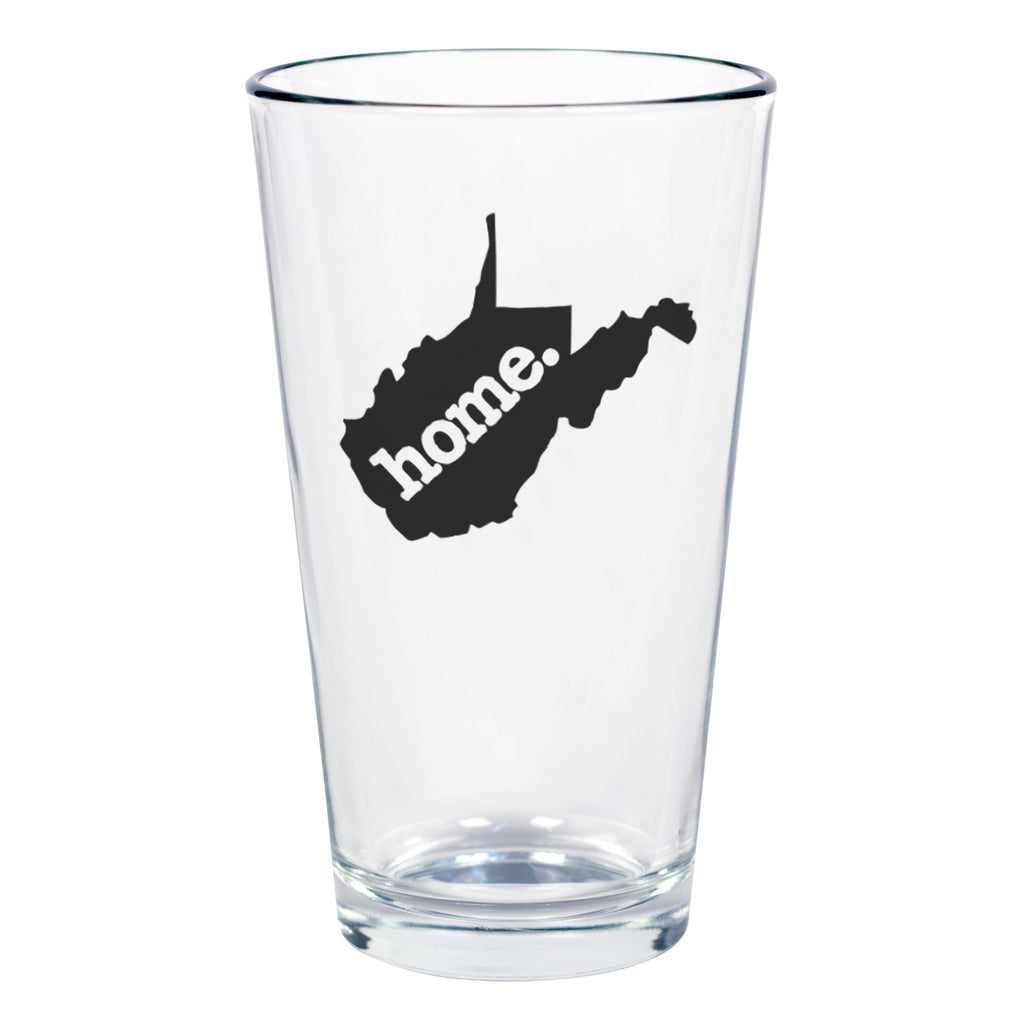 home. Pint Glass - West Virginia, Set of 12