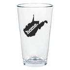 home. Pint Glass - West Virginia, Set of 12