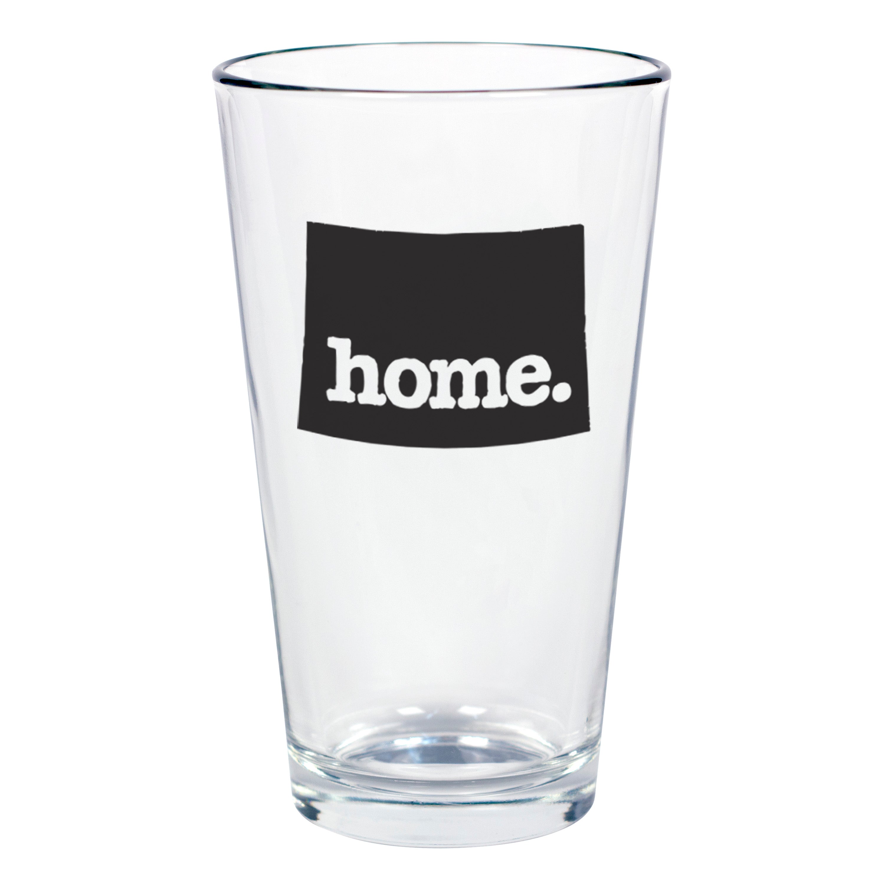 home. Pint Glass - Wyoming, Set of 12