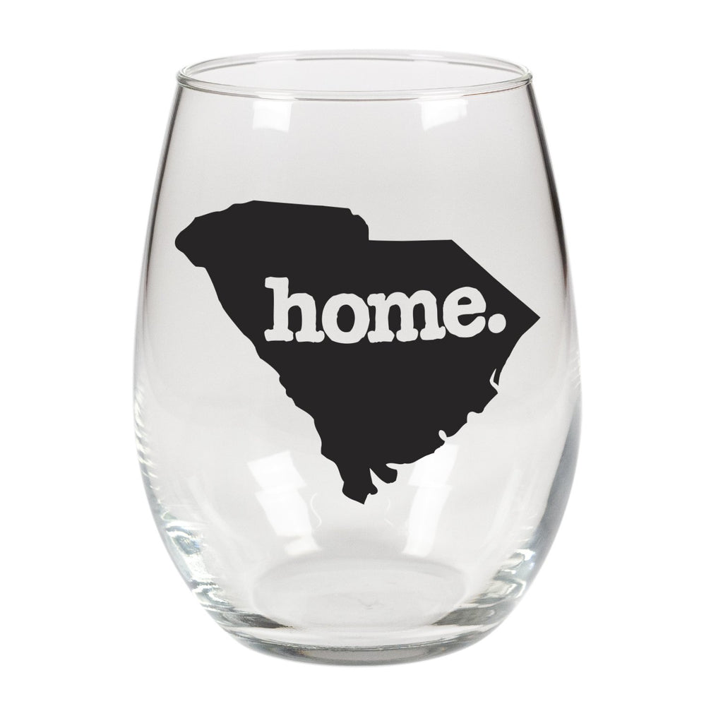 home. Stemless Wine Glass - South Carolina, Set of 12