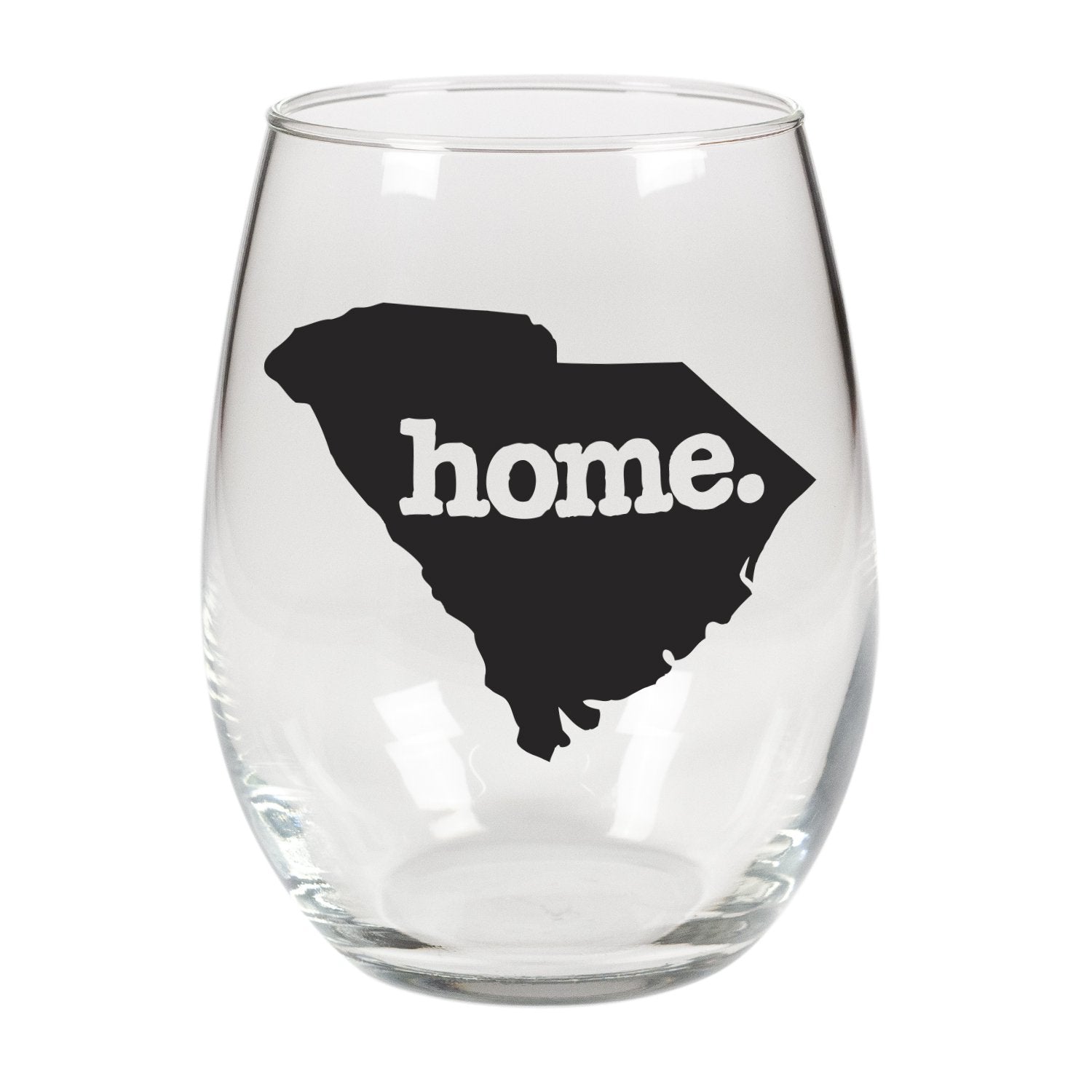 home. Stemless Wine Glass - South Carolina, Set of 12