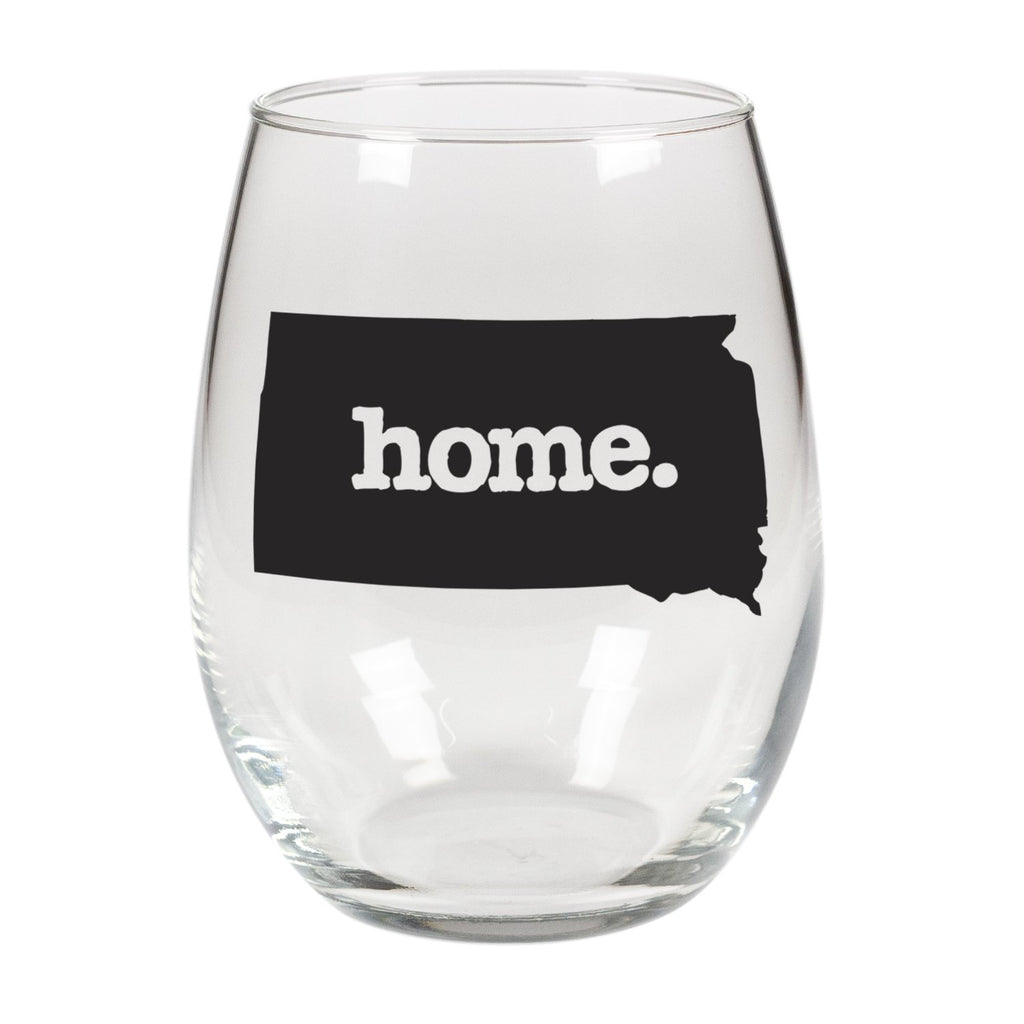 home. Stemless Wine Glass - South Dakota, Set of 12