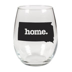 home. Stemless Wine Glass - South Dakota, Set of 12