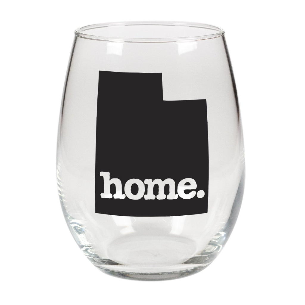 home. Stemless Wine Glass - Utah, Set of 12