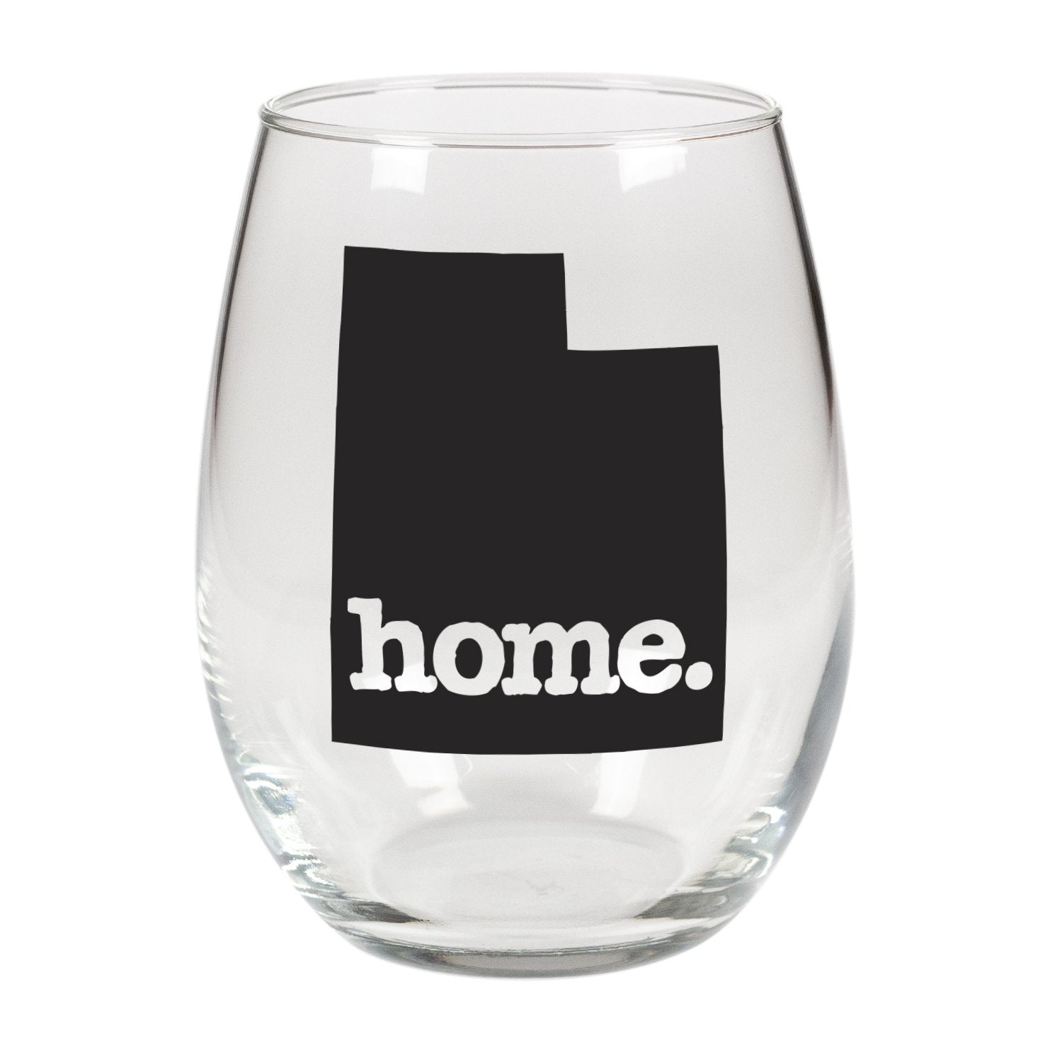 home. Stemless Wine Glass - Utah, Set of 12